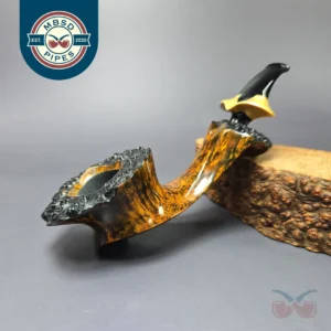 C-Pipe Smooth Surfing Dublin w/ Boxwood Handmade Briar Pipe, New