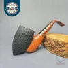 JM Boswell 2009 Partially Rusticated Oom Paul Estate Briar Pipe, Unsmoked