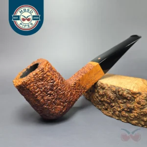 Ser Jacopo Pre-1994 Renaissance 127 Rusticated Panel Estate Briar Pipe, Italian Estates