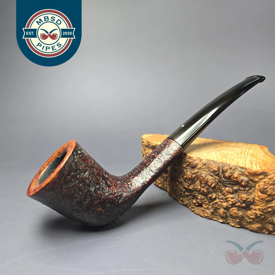 Dunhill 1970 Shell Briar 795 Sandblasted Zulu Estate Briar Pipe, English Estates