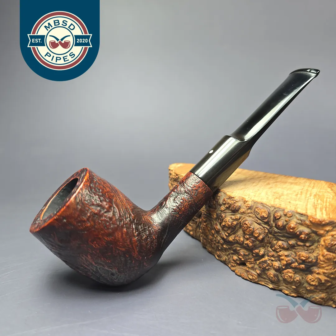 Dunhill 1965 Shell Briar 659 Sandblasted Billiard Estate Briar Pipe, English Estates