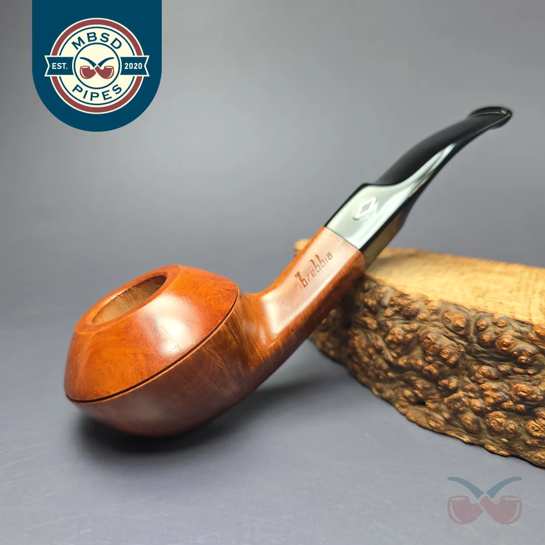 Brebbia Serie X 624 Smooth Bulldog Estate Briar Pipe, Unsmoked, 9mm