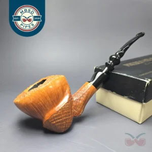 Preben Holm Delight XL Partially Sandblasted Freehand Estate Briar Pipe, Unsmoked