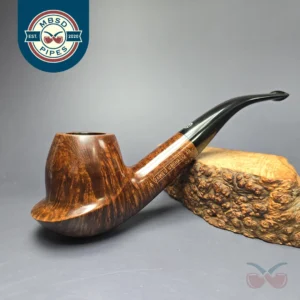 James Upshall A Grade EXL Smooth Cup and Saucer Estate Briar Pipe, Unsmoked
