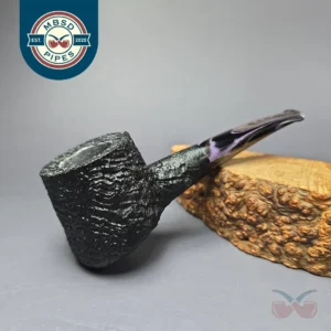Pipe Tristan "Shape 55" Black Sandblasted Pot Handmade Briar Pipe, New