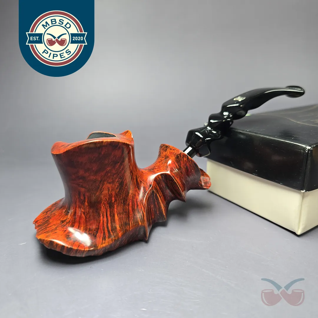 Preben Holm Hallmark H-2 XL Smooth Freehand Estate Briar Pipe, Unsmoked