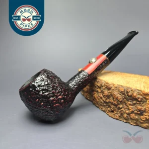 Savinelli Sport Edition Soccer Rusticated Apple Estate Briar Pipe, Unsmoked, 9mm