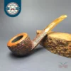 Sir Vickie by Savinelli Partially Rusticated Pot Estate Briar Pipe, Unsmoked