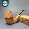 Caminetto Business Rusticated Rhodesian w/ Silver Estate Briar Pipe, Italian Estates
