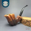 Nording Partially Rusticated Freehand Estate Briar Pipe, Danish Estates