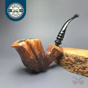 Nording Partially Rusticated Freehand Estate Briar Pipe, Danish Estates