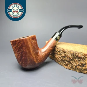 GBD Facet Smooth Bent Panel Dublin Estate Briar Pipe, English Estates