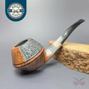 Bjarne XL Partially Rusticated Bulldog Estate Briar Pipe, Danish Estates