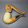 Altinok Smooth Rhodesian w/ Silver Estate Block Meerschaum Pipe, Turkish Estates - Image 2