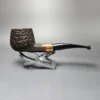 4th Generation (by Ascorti) Forza Grappa 1931 Rusticated Apple Estate Briar Pipe, Unsmoked - Image 2