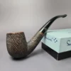 Sasieni 1946-70 Four Dot Rustic Regent Rusticated Bent Billiard Estate Briar Pipe, English Estates - Image 2