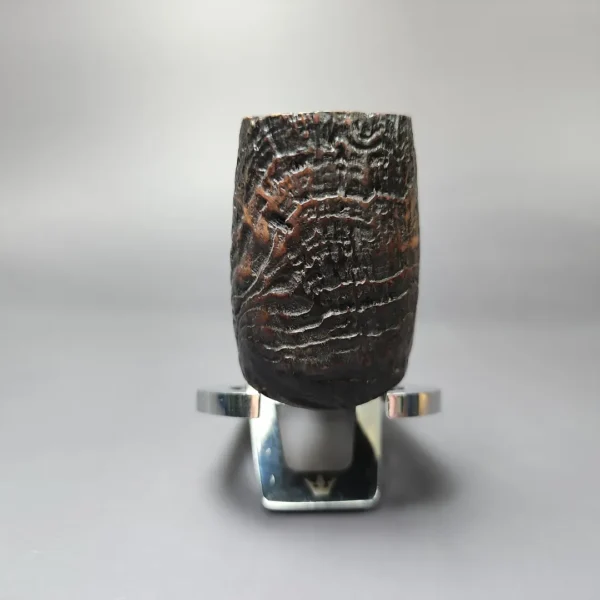 Jolly Roger Tortuga by Roger Wallenstein Sandblasted Estate Briar Pipe, German Estates 9mm - Image 3