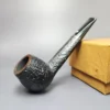 Caminetto Sandblasted Oval Shank Apple Estate Briar Pipe, Italian Estates - Image 2