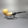 Pioneer Rusticated Bulldog Estate Block Meerschaum Pipe, American Estates - Image 2
