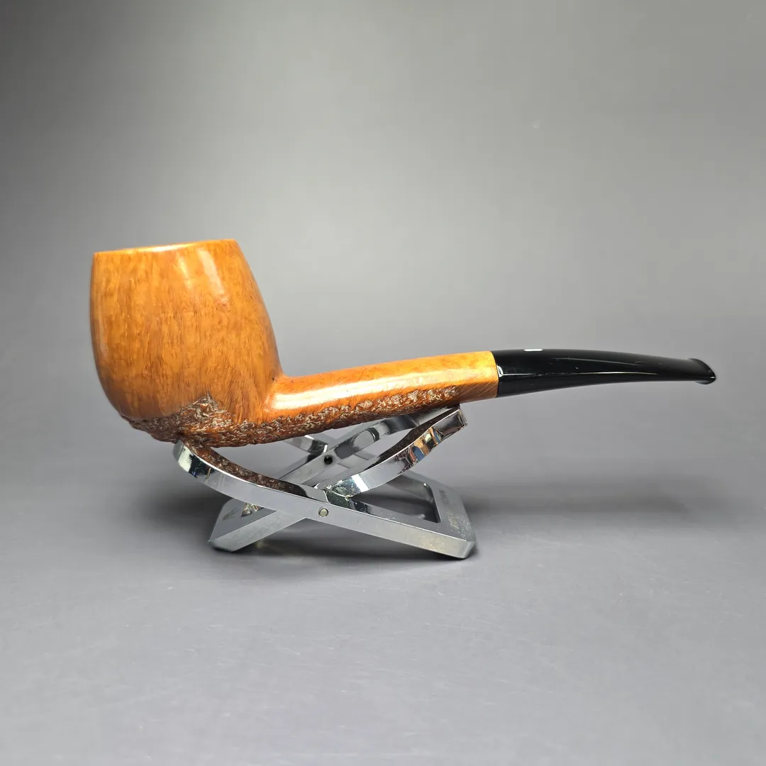 Castello "Castello" 2K Partially Rusticated Canadian Estate Briar Pipe, Italian Estates - Image 2