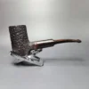 James Upshall Bark EXL Rusticated Poker w/ Cumberland Estate Briar Pipe, Unsmoked - Image 2