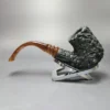 Unknown XL Rusticated Oom Paul Block Meerschaum Estate Pipe, Other Estates - Image 3