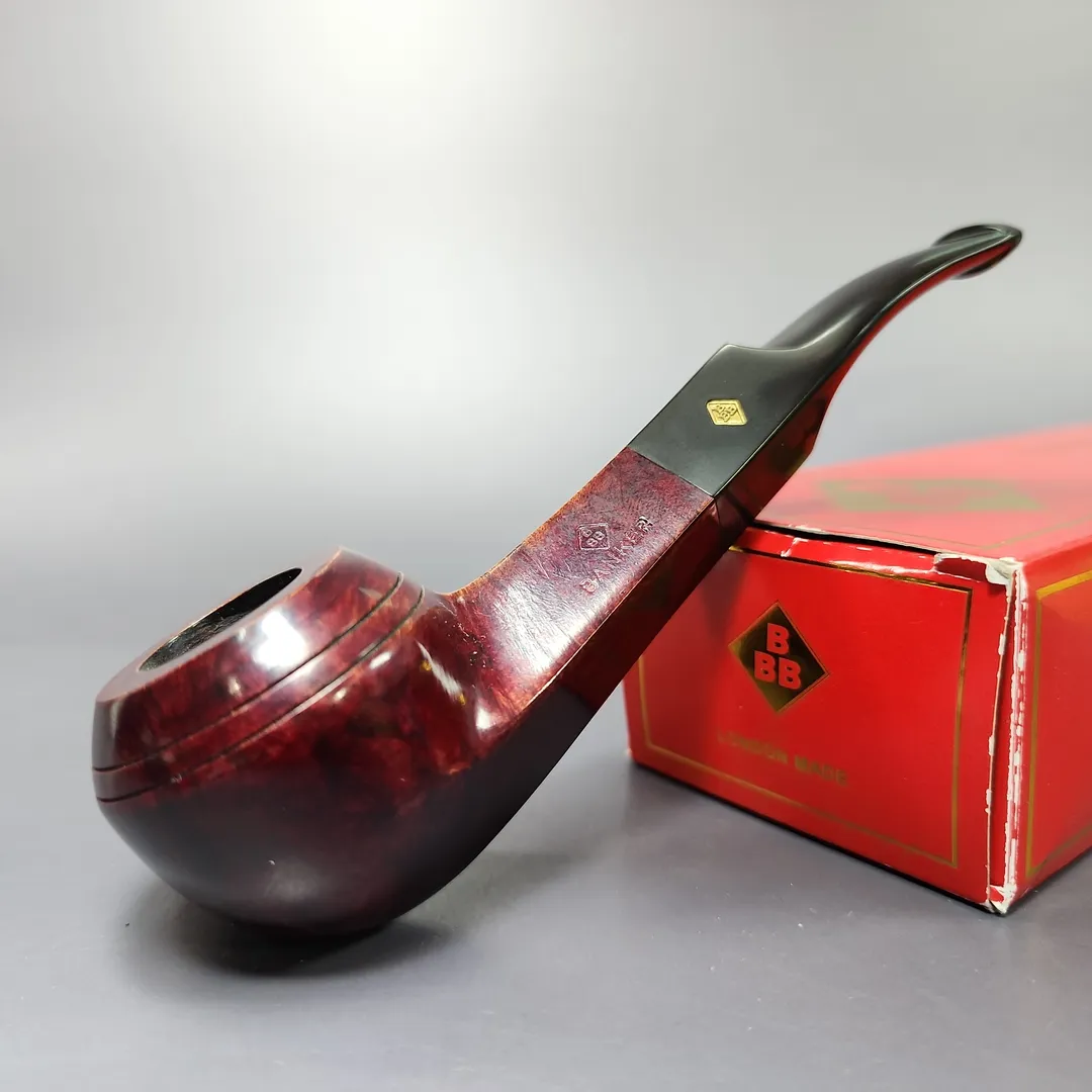 BBB Banker 56071 Smooth Bent Bulldog Estate Briar Pipe, Unsmoked - Image 2