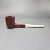 Mina Pipes Sandblasted Panel Billiard Estate Briar Pipe, Unsmoked - Image 2