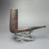 Pipe Dan Dan Shape Chimney 98 Sandblasted Stack Estate Briar Pipe, Danish Estates - Image 2