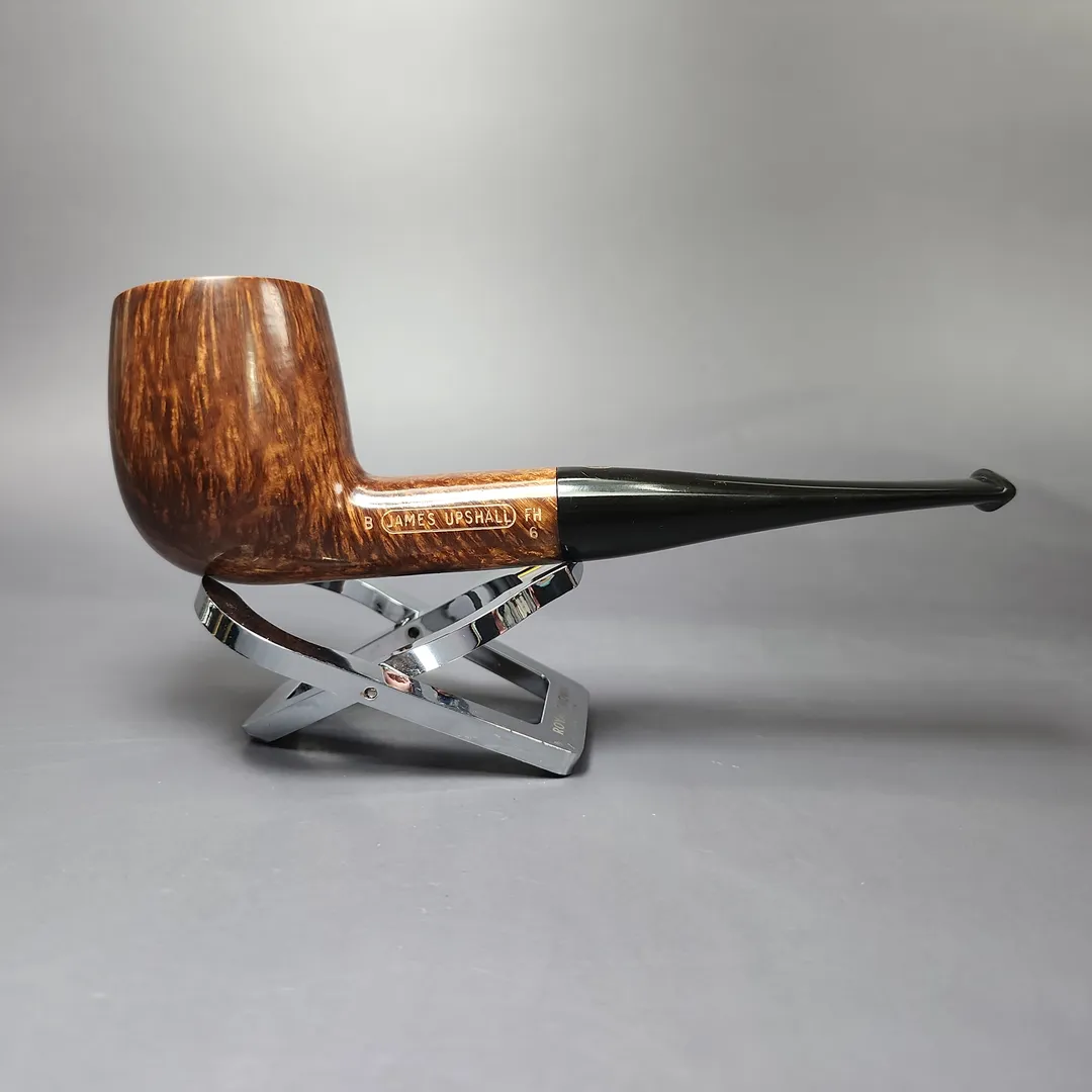 James Upshall B Grade Group 6 Smooth Billiard Estate Briar Pipe, Unsmoked - Image 2
