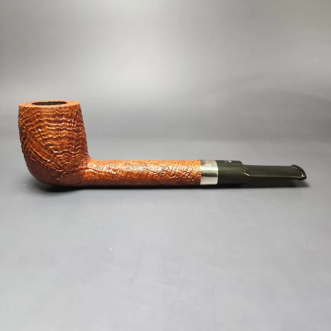 Castleford (Colin Fromm) XL Sandblasted Lumberman Estate Briar Pipe, Unsmoked - Image 2