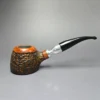 Vauen Venti 3 Partially Rusticated Sitter Estate Briar Pipe, Unsmoked, 9mm - Image 2