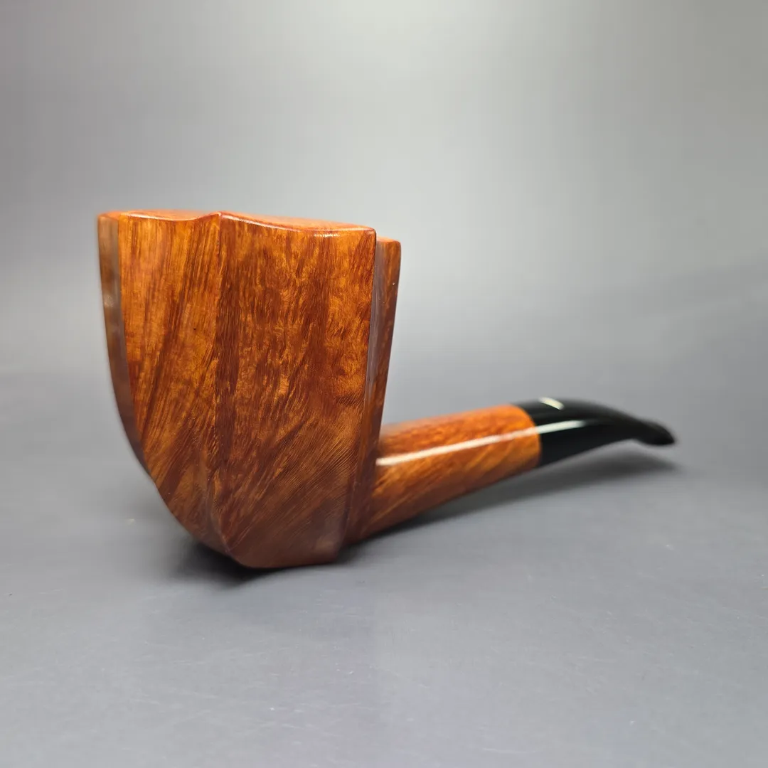 Baldo Baldi Smooth Fluted Dublin Sitter Estate Briar Pipe, Unsmoked - Image 2
