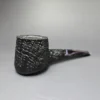 Pipe Tristan "Shape 55" Black Sandblasted Pot Handmade Briar Pipe, New - Image 2