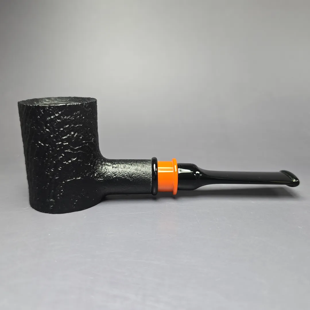 4th Generation 2021 Fathers, Friends and Fire Sandblasted Poker Estate Briar Pipe, Unsmoked - Image 2