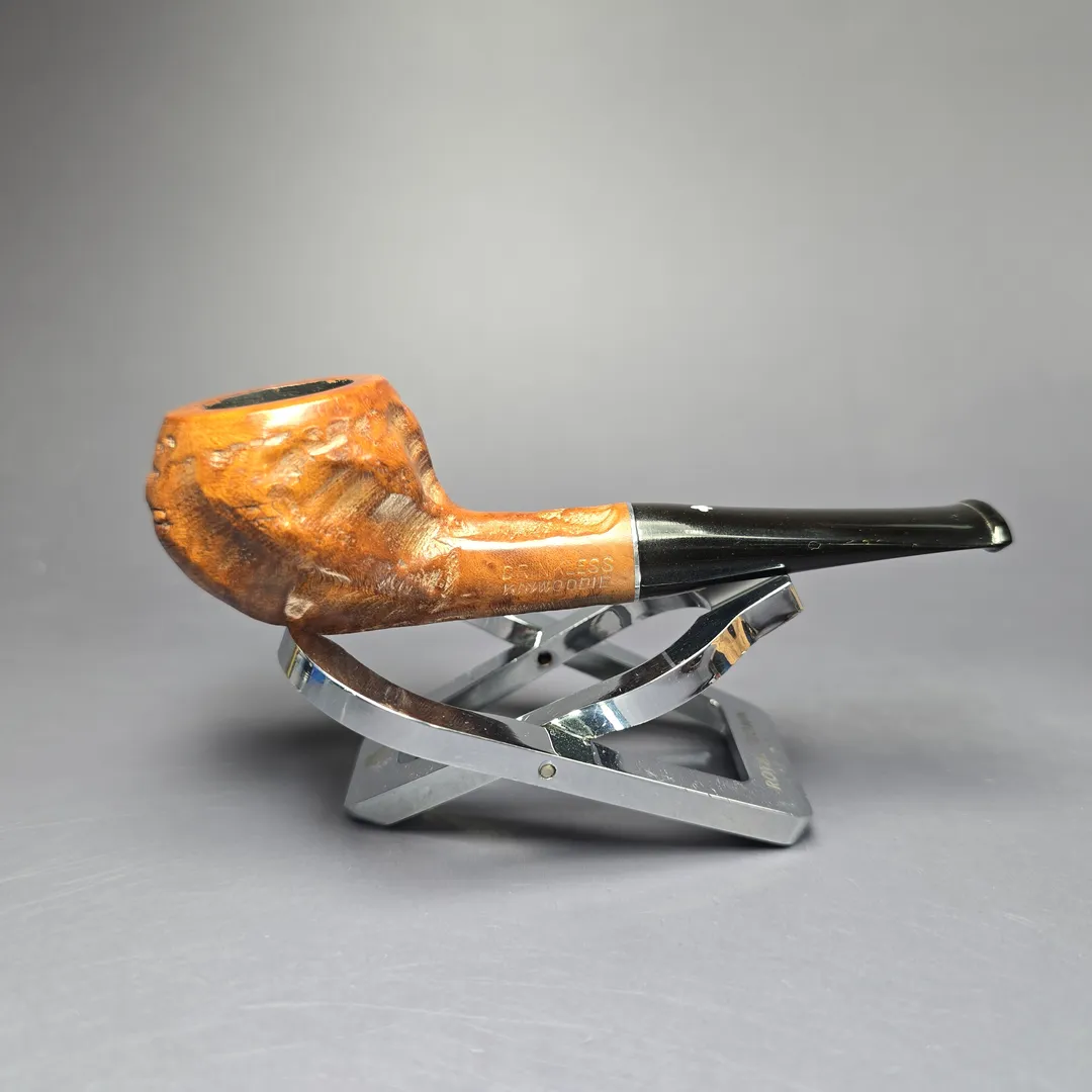 Kaywoodie Drinkless Tuckaway Rusticated Nosewarmer Apple Estate Briar Pipe, American Estates - Image 2