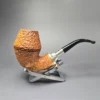 Caminetto Business Rusticated Rhodesian w/ Silver Estate Briar Pipe, Italian Estates - Image 2