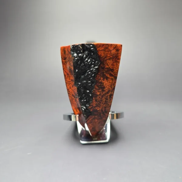 Walt Cannoy 10th Anniversary Cardinal House Hollingsworth Smooth Pickaxe Handmade Briar Pipe, New - Image 3