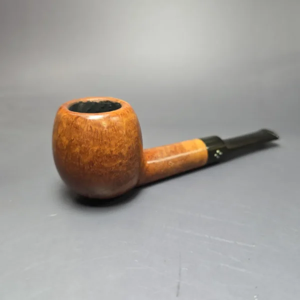Sasieni Family Era Four Dot Natural Hurlingham S Smooth Apple Estate Briar Pipe, English Estates - Image 3