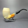 Altinok Smooth Rhodesian w/ Silver Estate Block Meerschaum Pipe, Turkish Estates - Image 3