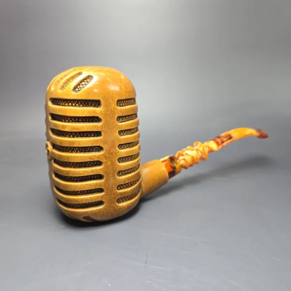 XXL Magnum Microphone Estate Block Meerschaum Pipe, Turkish Estates - Image 3
