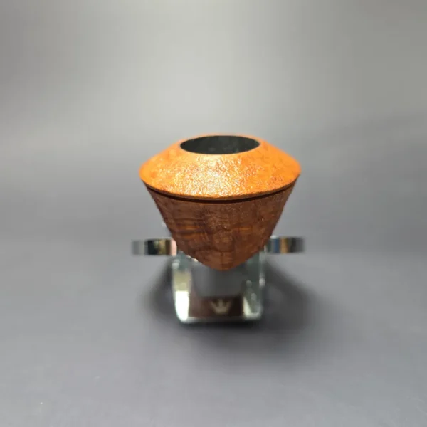 Martin Cermak Sandblasted Wide Shank Bulldog Estate Briar Pipe, Unsmoked - Image 3