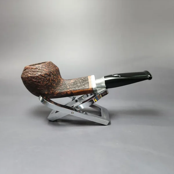 Nording Valhalla Spigot 351 Sandblasted Bulldog Estate Briar Pipe, Unsmoked, 9mm - Image 3