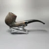 Sasieni 1946-70 Four Dot Rustic Regent Rusticated Bent Billiard Estate Briar Pipe, English Estates - Image 3