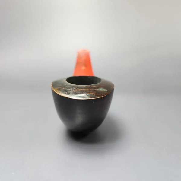 Unknown Smooth Scoop w/ Acrylic Estate Briar Pipe, French Estates - Image 3