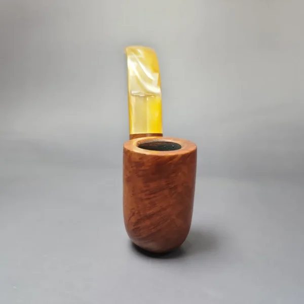 Savinelli Oscar Lucite 604 KS Smooth Oom Paul Estate Briar Pipe, Italian Estates - Image 3
