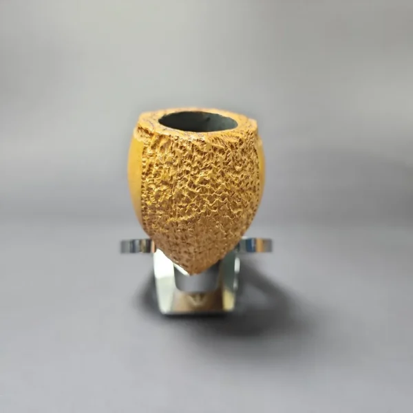 Pioneer Rusticated Bulldog Estate Block Meerschaum Pipe, American Estates - Image 3