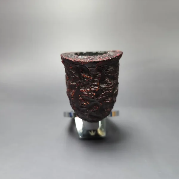 Preben Holm Wengholt Collector 100 Rusticated Spiral Billiard Estate Briar Pipe, Unsmoked - Image 3