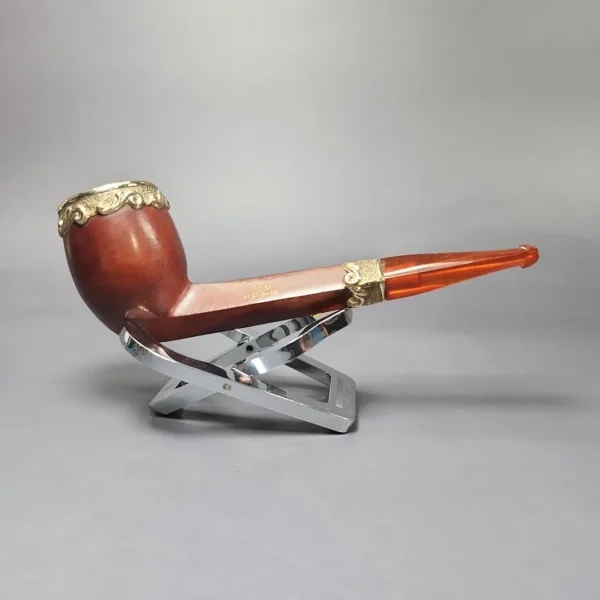 19th c. CPF Best Make Smooth Liverpool w/ Amber Estate Briar Pipe, Unsmoked - Image 3