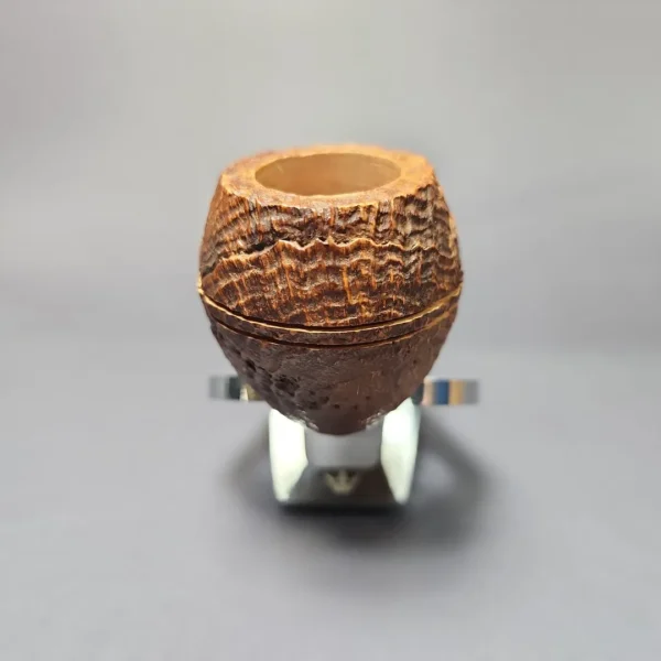 Ropp Vintage Stout Sandblasted Bulldog Estate Briar Pipe, Unsmoked - Image 3